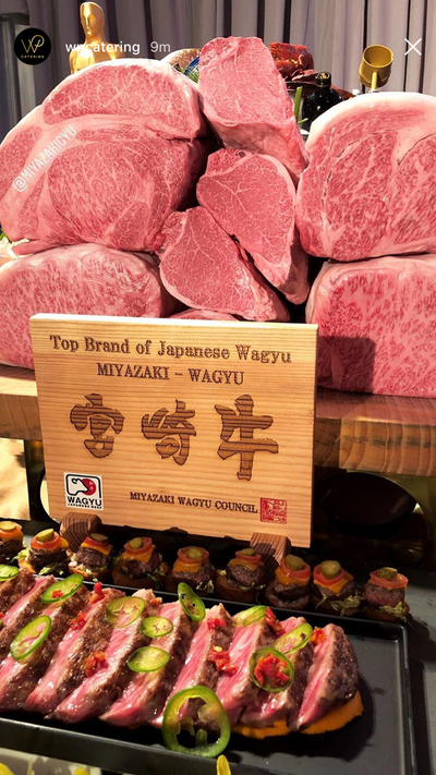 Miyazaki Wagyu At The 2018 Governor's Ball, Academy Awards After-Party